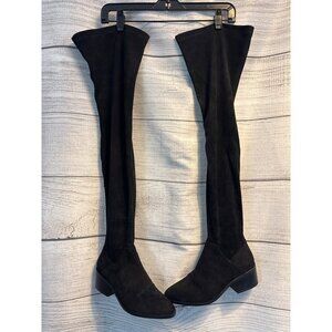 Steve Madden Gabriana Black Knee-High Boots Size 7.5